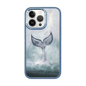 iPhone 13 pro max case - dolphin blue - "Dolphin" - sustainable