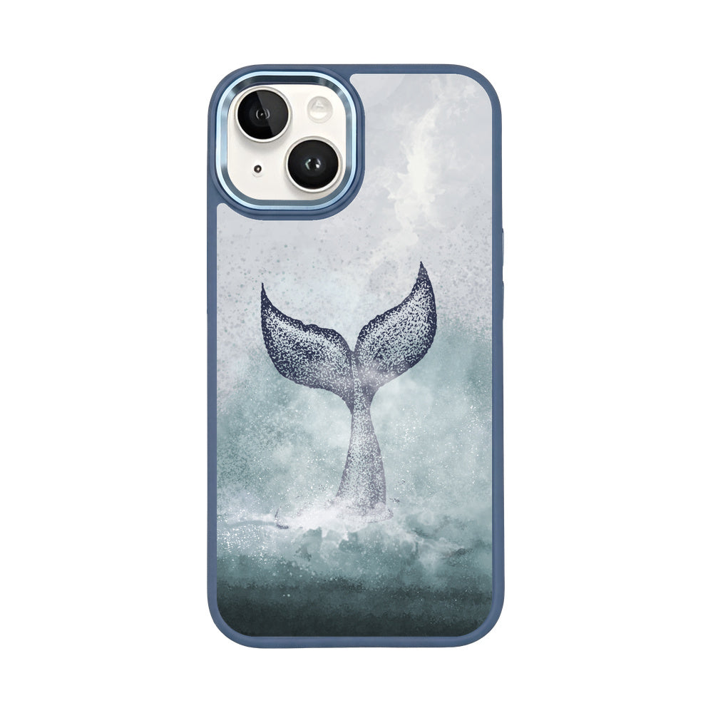 iPhone 14 Case - Dolphin Blue - "Dolphin" - Sustainable