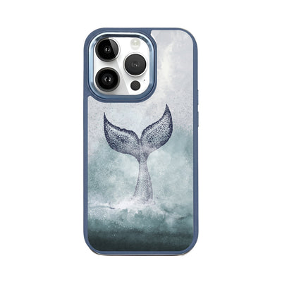iPhone 14 pro case - dolphin blue - "Dolphin" - sustainable