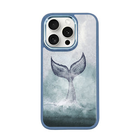iPhone 15 pro max case - dolphin blue - "Dolphin" - sustainable