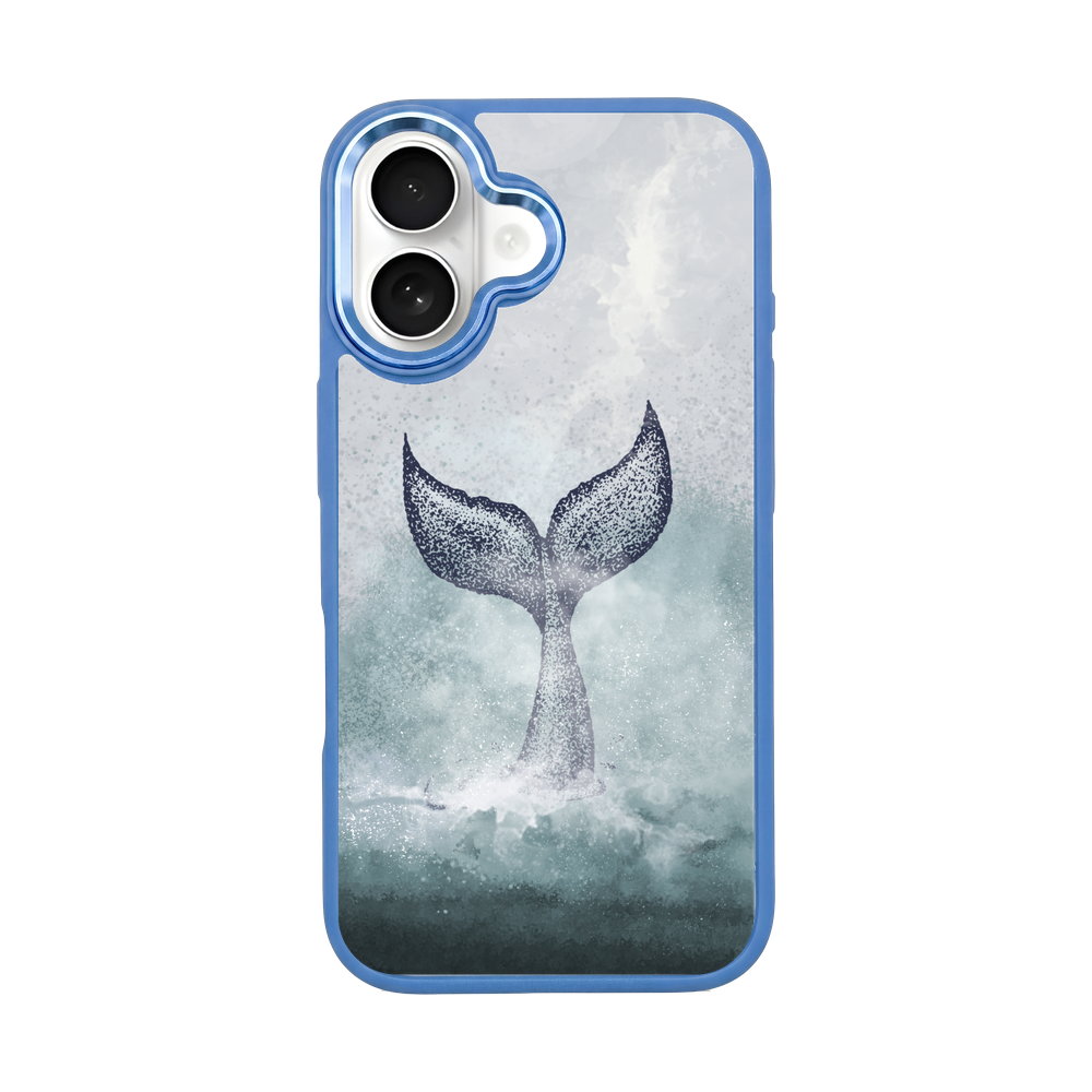 iPhone 16 Case - Dolphin Blue - "Dolphin" - Sustainable