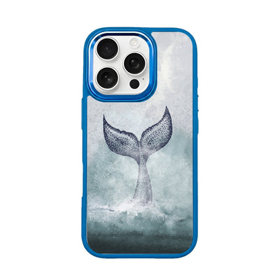 iPhone 16 pro max case - dolphin blue - "Dolphin" - sustainable
