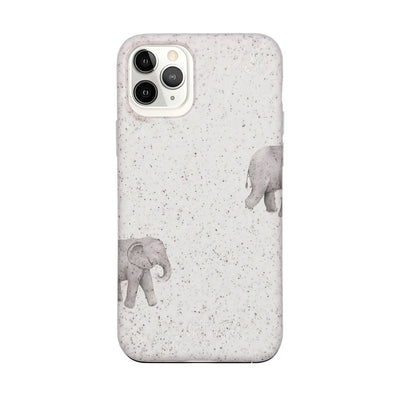 iPhone 11 Pro Case - Elephant White - "Ele-Fant" - sustainable