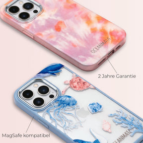 Biologisch abbaubare Handyhülle iPhone 15 pro Orcafamily — kompostierbar — Garantie & MagSafe-Kompatibilität