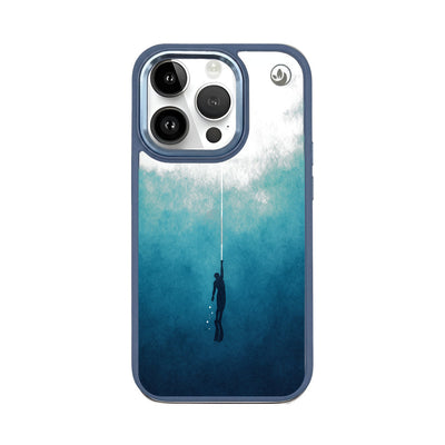 iPhone 14 pro case - Freedive blue - "Freedive" - ​​sustainable