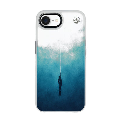 iPhone 16th/17th Case - Freedive Blue - "Freedive" - sustainable