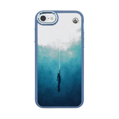 iPhone SE/7/8 Case - Freedive Blue - "Freedive" - ​​Sustainable