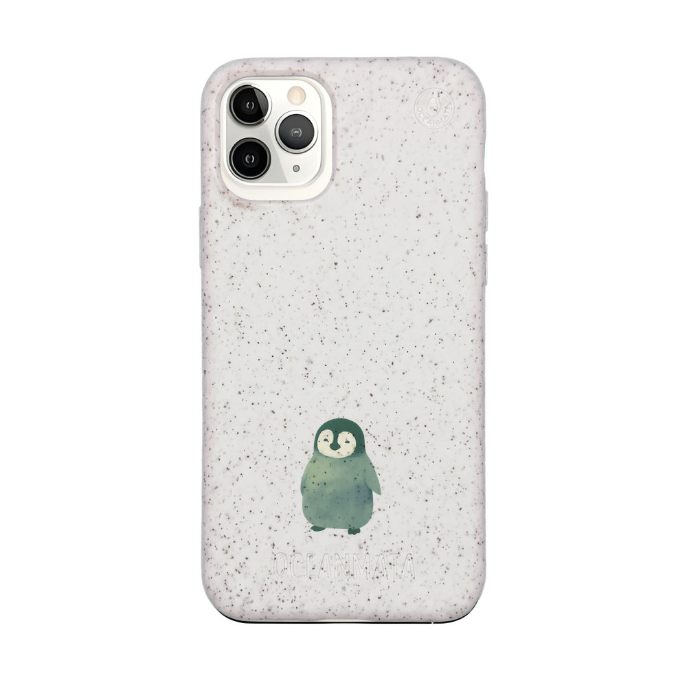 iPhone 11 Pro Case - Penguin White - "HappyPinguin" - sustainable