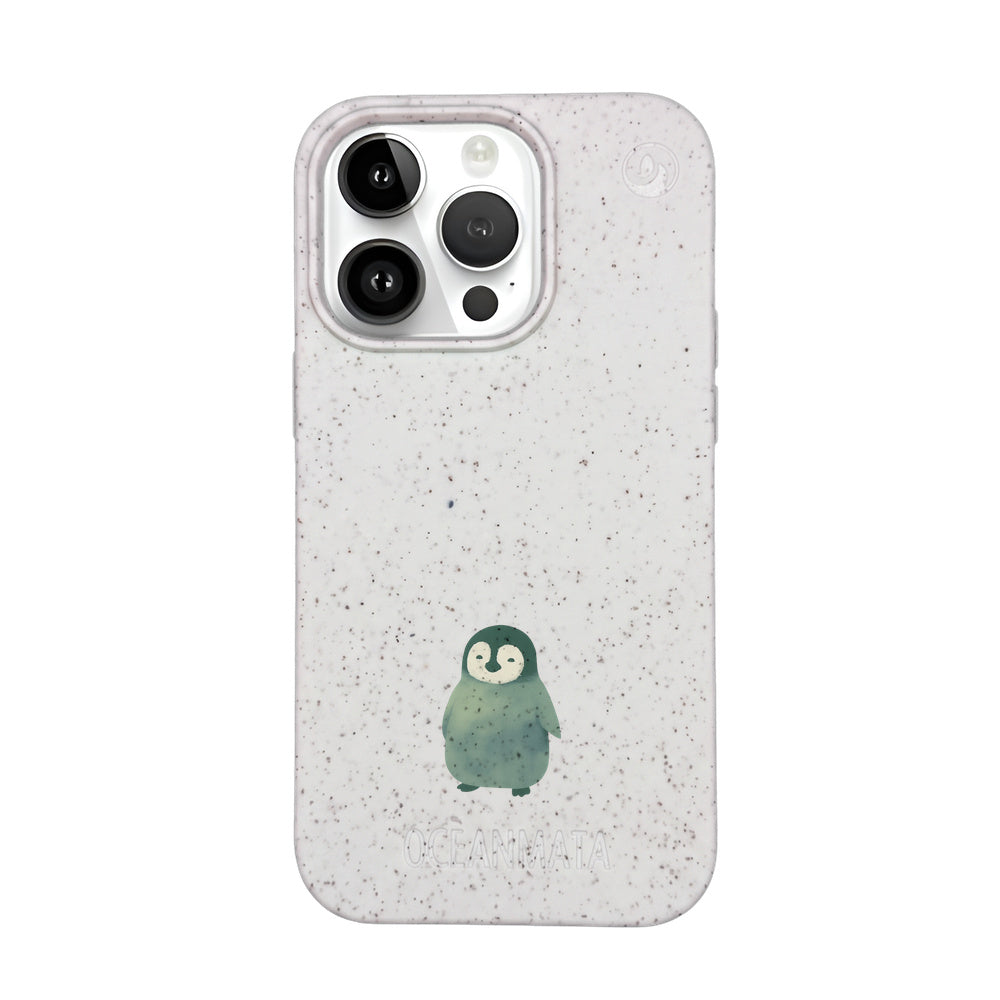 iPhone 14 Pro Max Case - Penguin white - "HappyPenguin" - sustainable