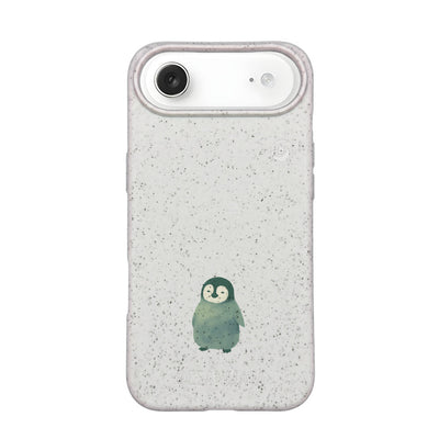 iPhone 17 Air Case - Penguin white - "HappyPenguin" - sustainable