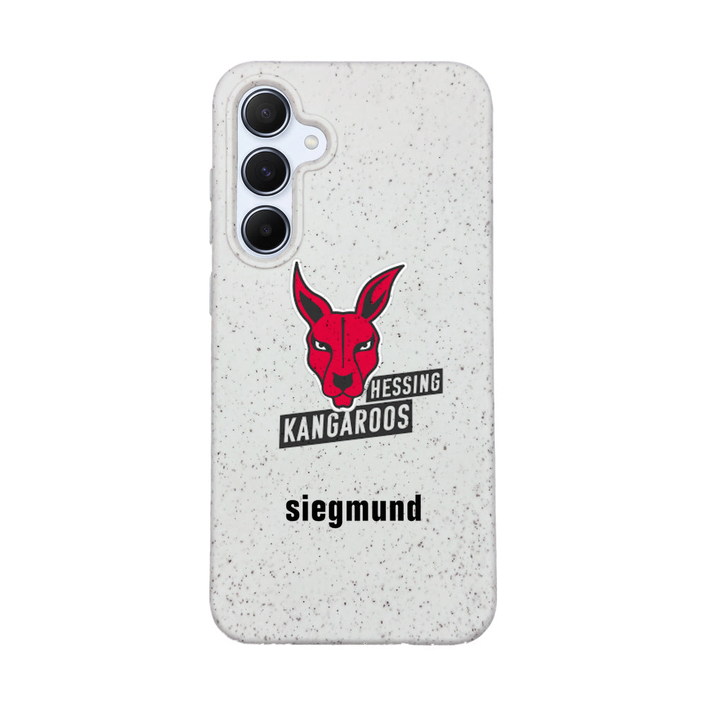 Samsung A55 Case - white - "Hessing Kangaroos" - sustainable