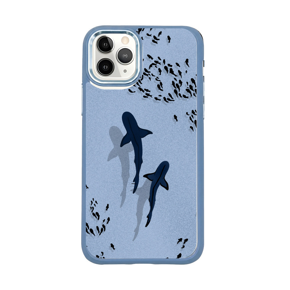 iPhone 11 pro case - Shark blue - "Into the blue" sustainable
