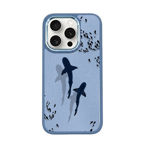 iPhone 15 pro case - Shark blue - "Into the blue" sustainable