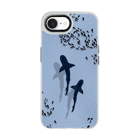 iPhone 16e Case - Shark Blue - "Into the blue" sustainable