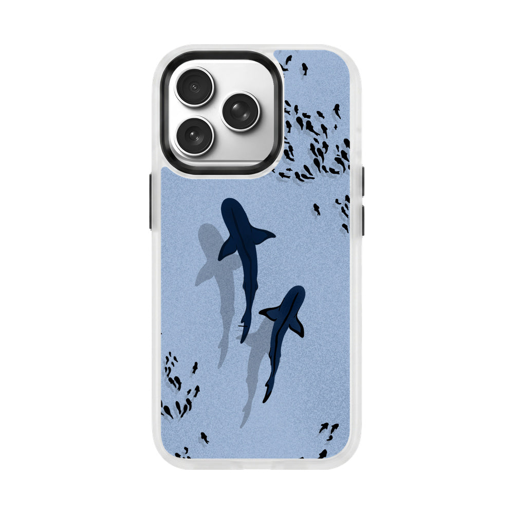 iPhone 17 pro max case - Shark blue - "Into the blue" sustainable