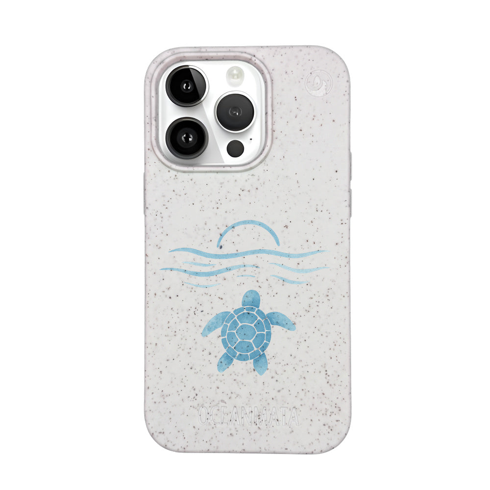 iPhone 14 Pro Case - white - "Into the Sun" - sustainable
