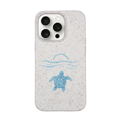 iPhone 15 Pro Case - White - "Into the Sun" - Sustainable