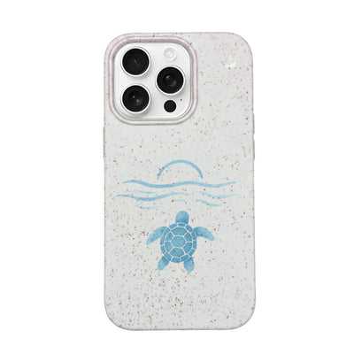 iPhone 16 Pro Case - White - "Into the Sun" - Sustainable