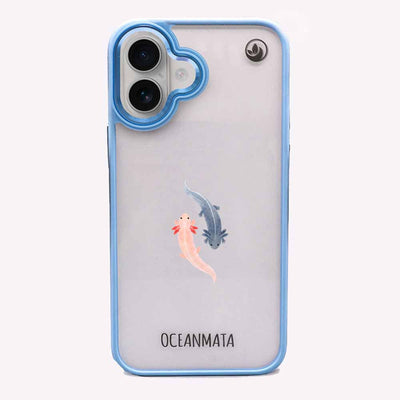 iPhone 16 Case - Axolotl blue - "Axl" - sustainable