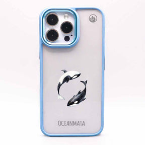 iPhone 12 pro / iPhone 12 Hülle - Orca blau - "OrcaFlow" - nachhaltig