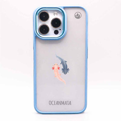 iPhone 14 Pro Case - Axolotl Blue - "Axl" - Sustainable