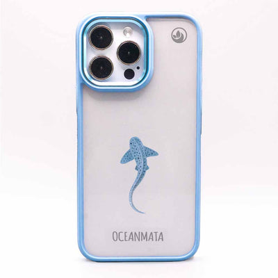 iPhone 15 pro Hülle - Leopardenhai blau - "BlueLeopard" - nachhaltig