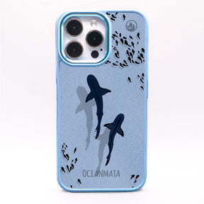 iPhone 11 pro case - Shark blue - "Into the blue" sustainable