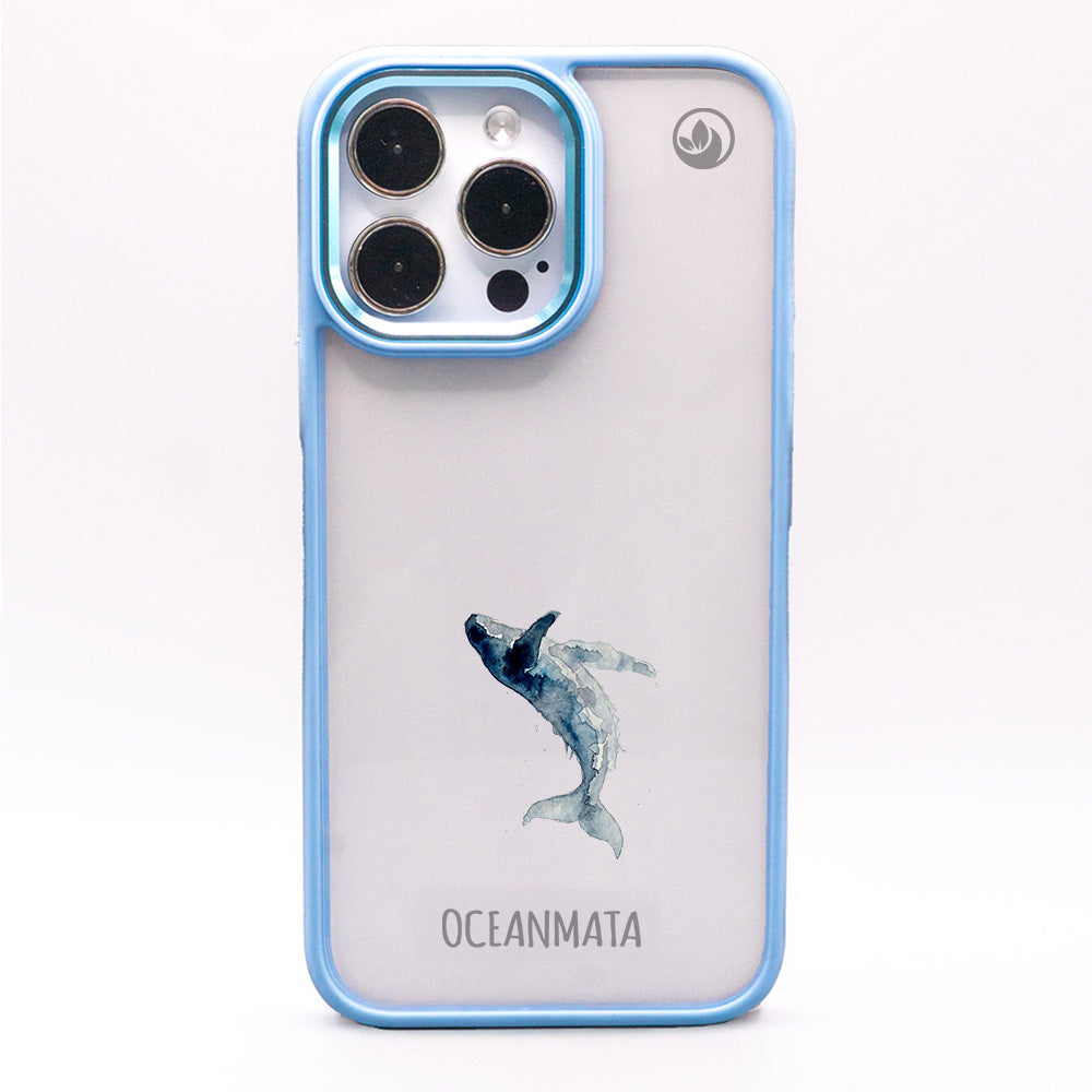 iPhone 13 Hülle - Wal blau - "Joy" - nachhaltig