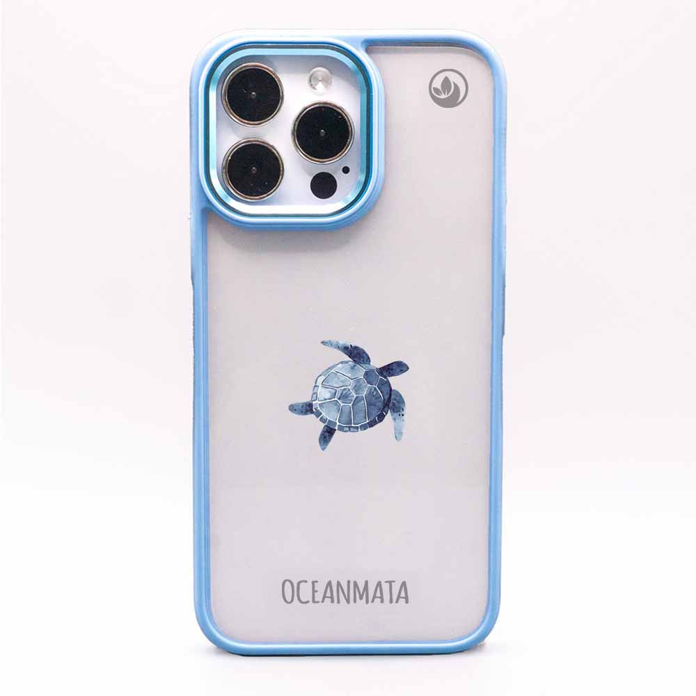 iPhone 13 pro max Hülle - Turtle blau - "Shellie" - nachhaltig