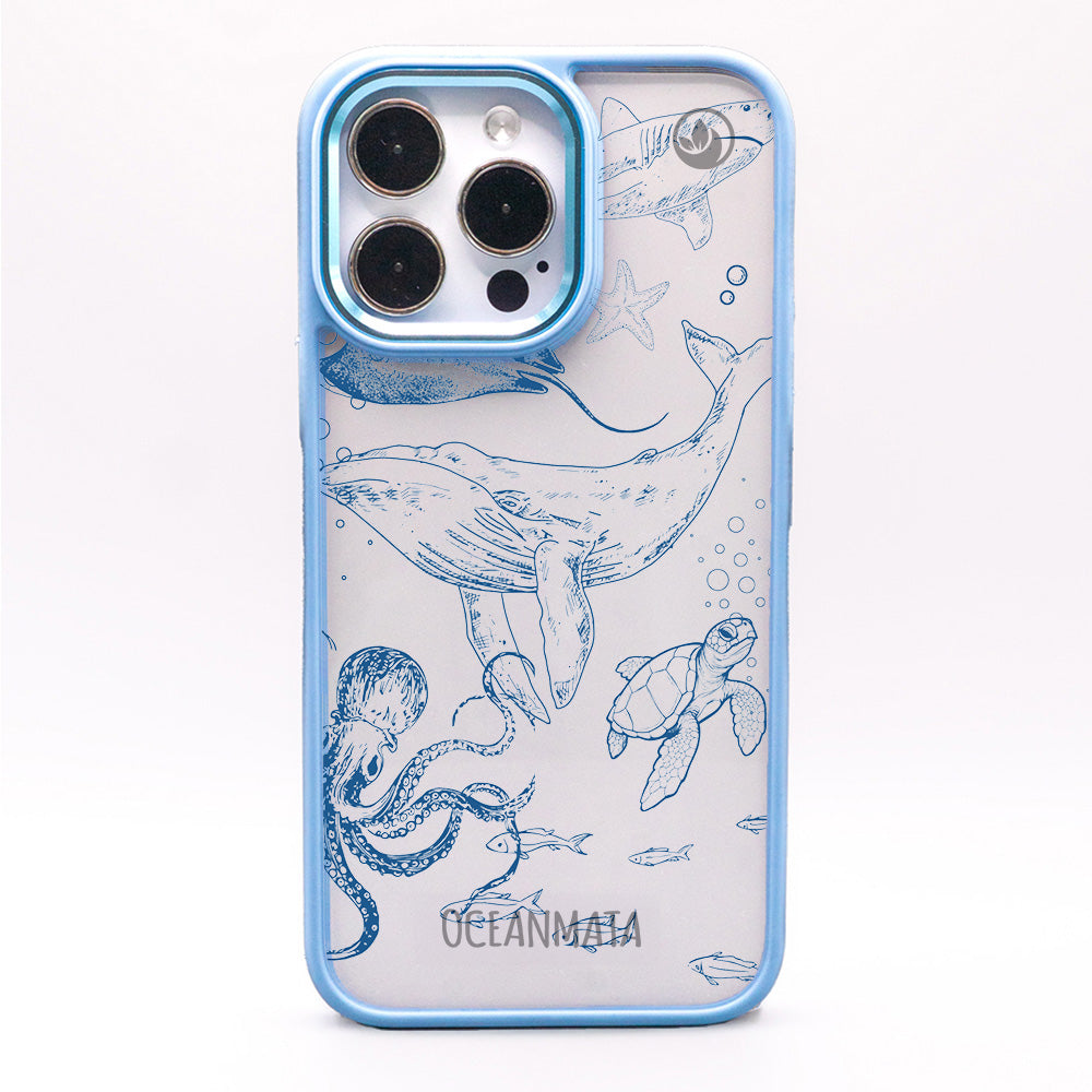 iPhone 13 pro max case - whale blue - "WhaleLife" sustainable