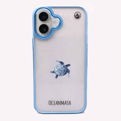 iPhone 16 Case - Turtle blue - "Shellie" - sustainable