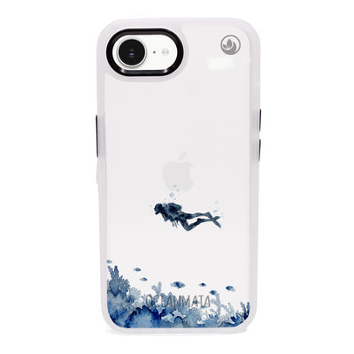 iPhone 16e Case - Diver Blue - "DeepDive" - sustainable