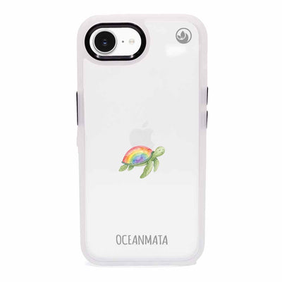 iPhone 16e Case - Turtle blue - "Queertle" - sustainable