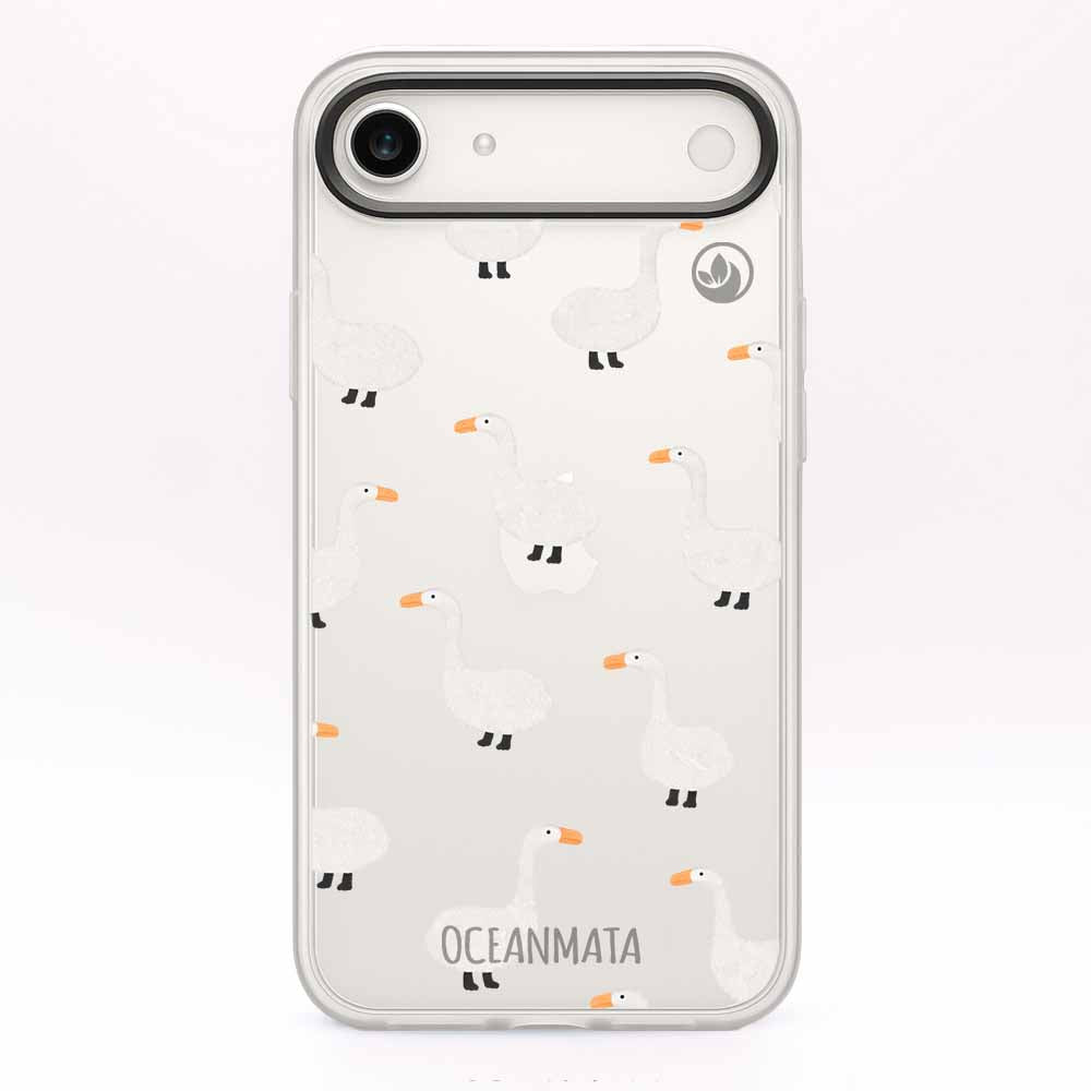 iPhone 17 Air Hülle -  gans blau - "Goose Fella" - nachhaltig