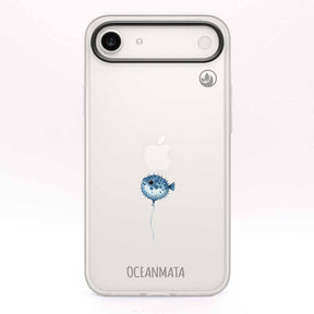 iPhone 17 Air Hülle - kugelfisch blau - "Pufferfish" - nachhaltig