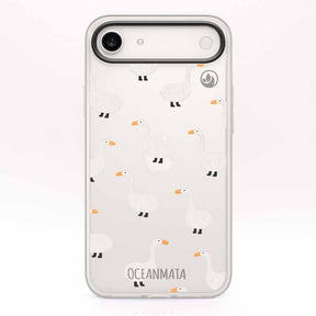 iPhone 17 Air Hülle -  gans blau - "Goose Fella" - nachhaltig