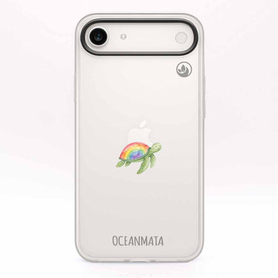 iPhone 17 Air Case - Turtle blue - "Queertle" - sustainable