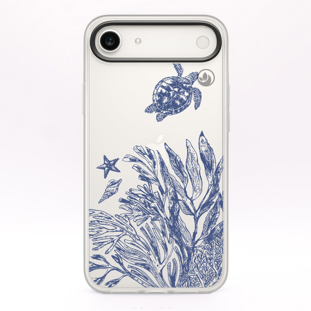 iPhone 17 Air Case - Turtles Blue - "Silent Wave" - ​​Sustainable