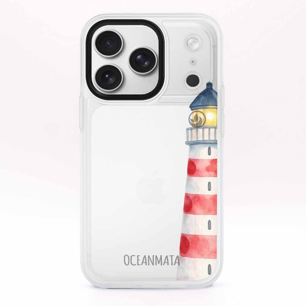 iPhone 17 pro Hülle - Leuchtturm blau - "Lighthouse" - nachhaltig