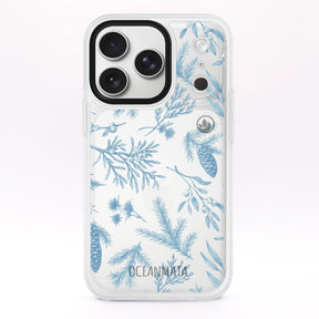 iPhone 17 pro max Hülle - Winterwald blau - "BluePine" - nachhaltig