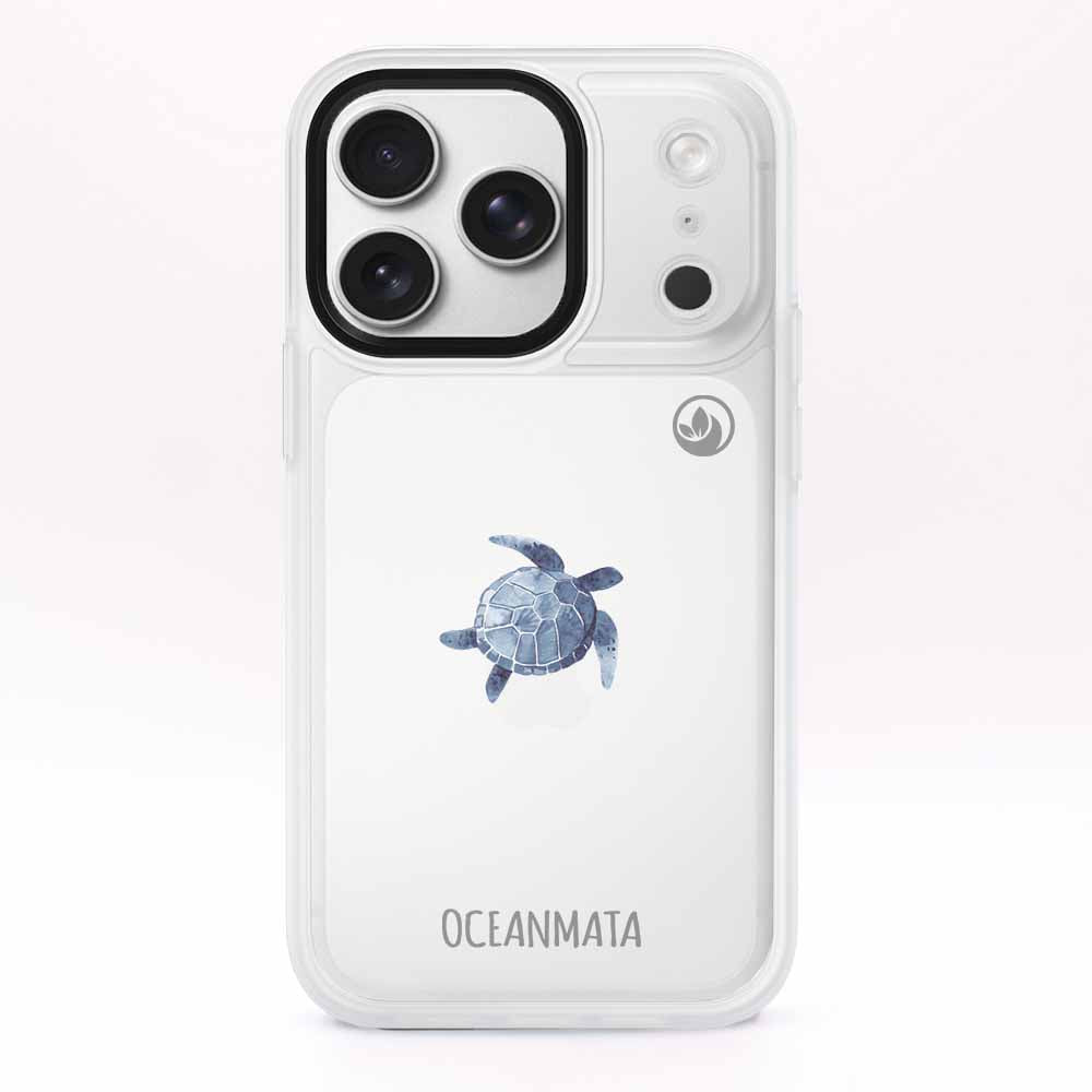 iPhone 17 pro max Hülle - Turtle blau - "Shellie" - nachhaltig