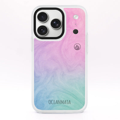 iPhone 17 pro max case - "Colored Marble" - sustainable