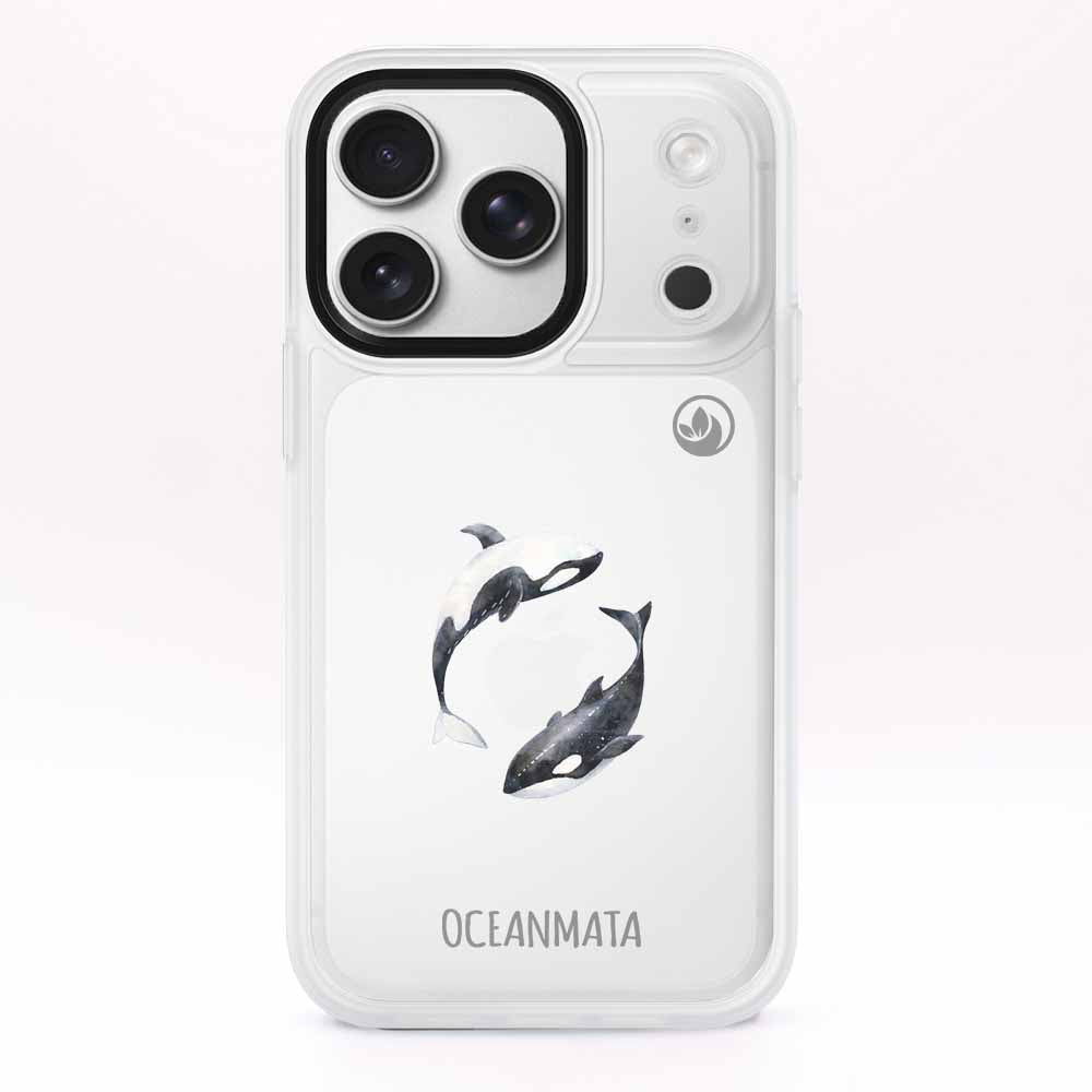 iPhone 17 pro Hülle - Orca blau - "OrcaFlow" - nachhaltig