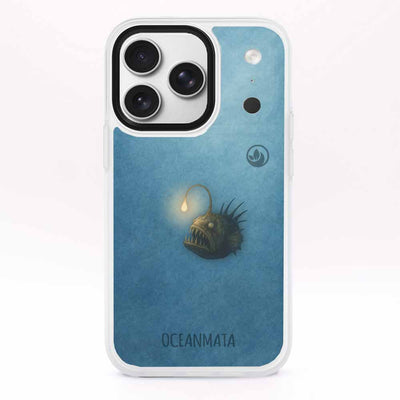 iPhone 17 Pro Case - Anglerfish Blue - "Sour" - Sustainable