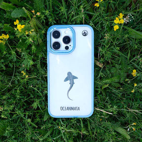 iPhone 12 pro / iPhone 12 Hülle - Leopardenhai blau - "BlueLeopard" - nachhaltig
