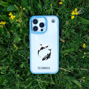 iPhone 15 pro Hülle - Orca blau - "OrcaFlow" - nachhaltig