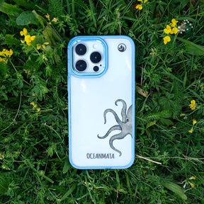 Samsung S24 Ultra Hülle - Oktopus blau - "TentacleTheory" - nachhaltig