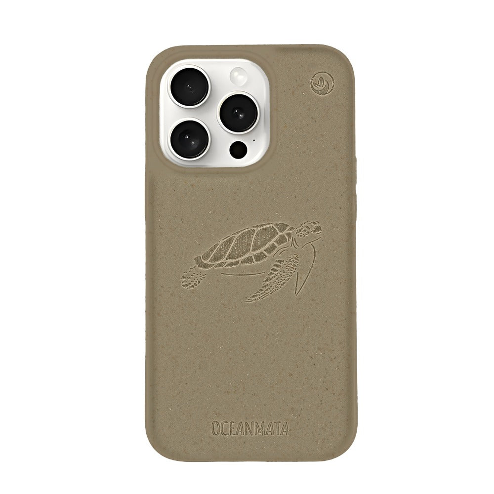 iPhone 15 pro case - green - "TURTLE" - sustainable