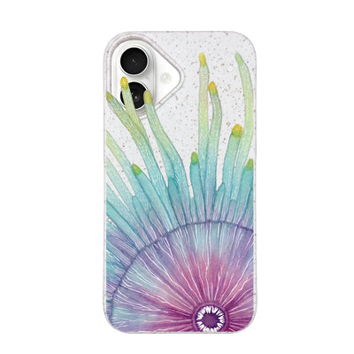 iPhone 16 Case - white - "jellybutton" - sustainable