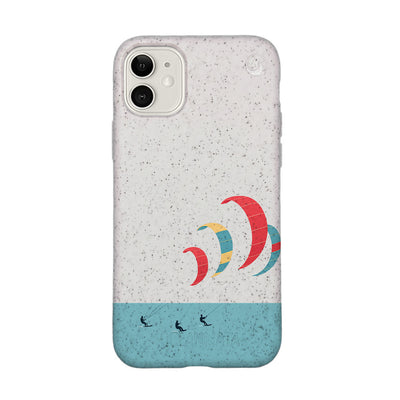 iPhone 11 Case - Kite White - "Kitesurf" - Sustainable
